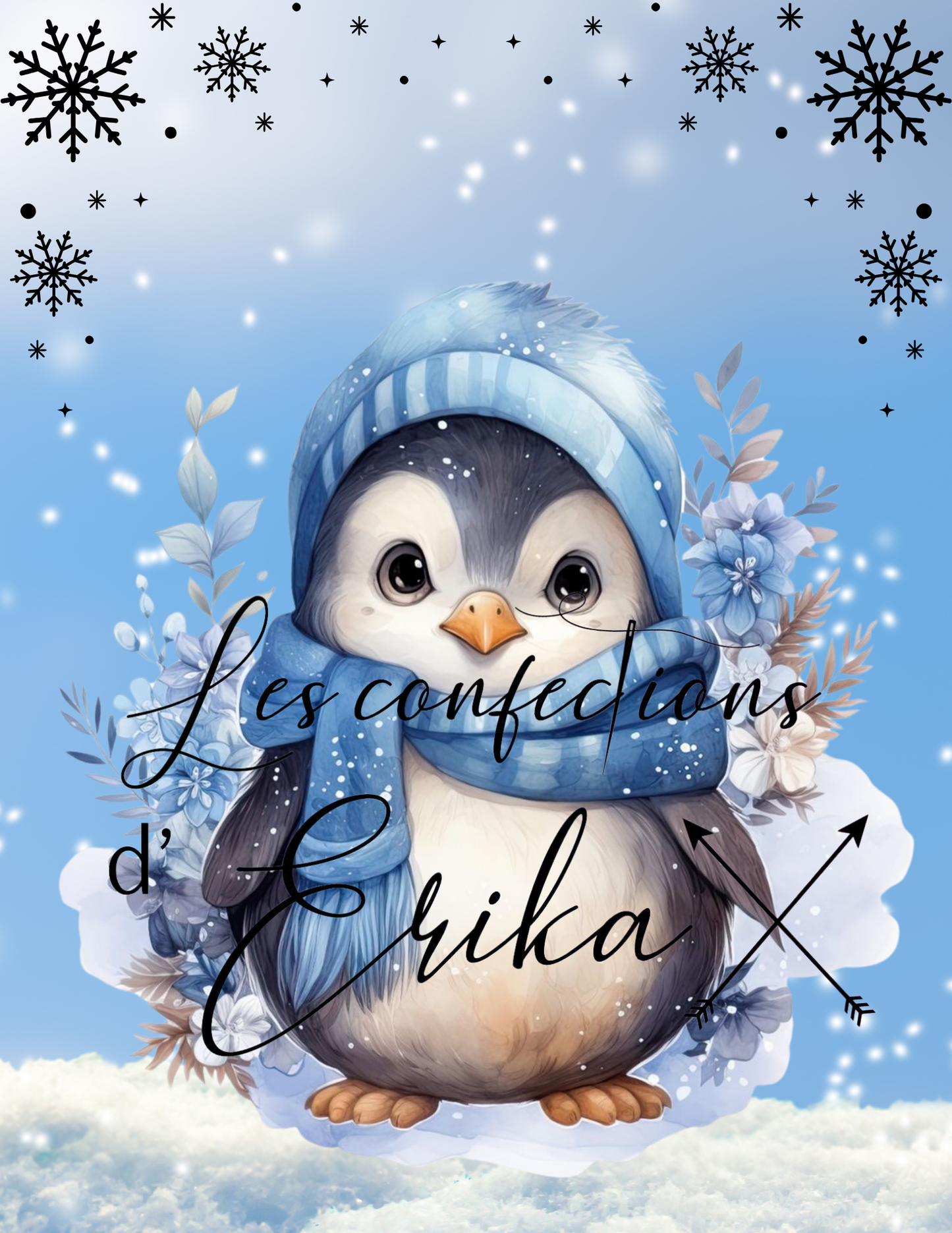 Couverture Pingouin flocon de Neige