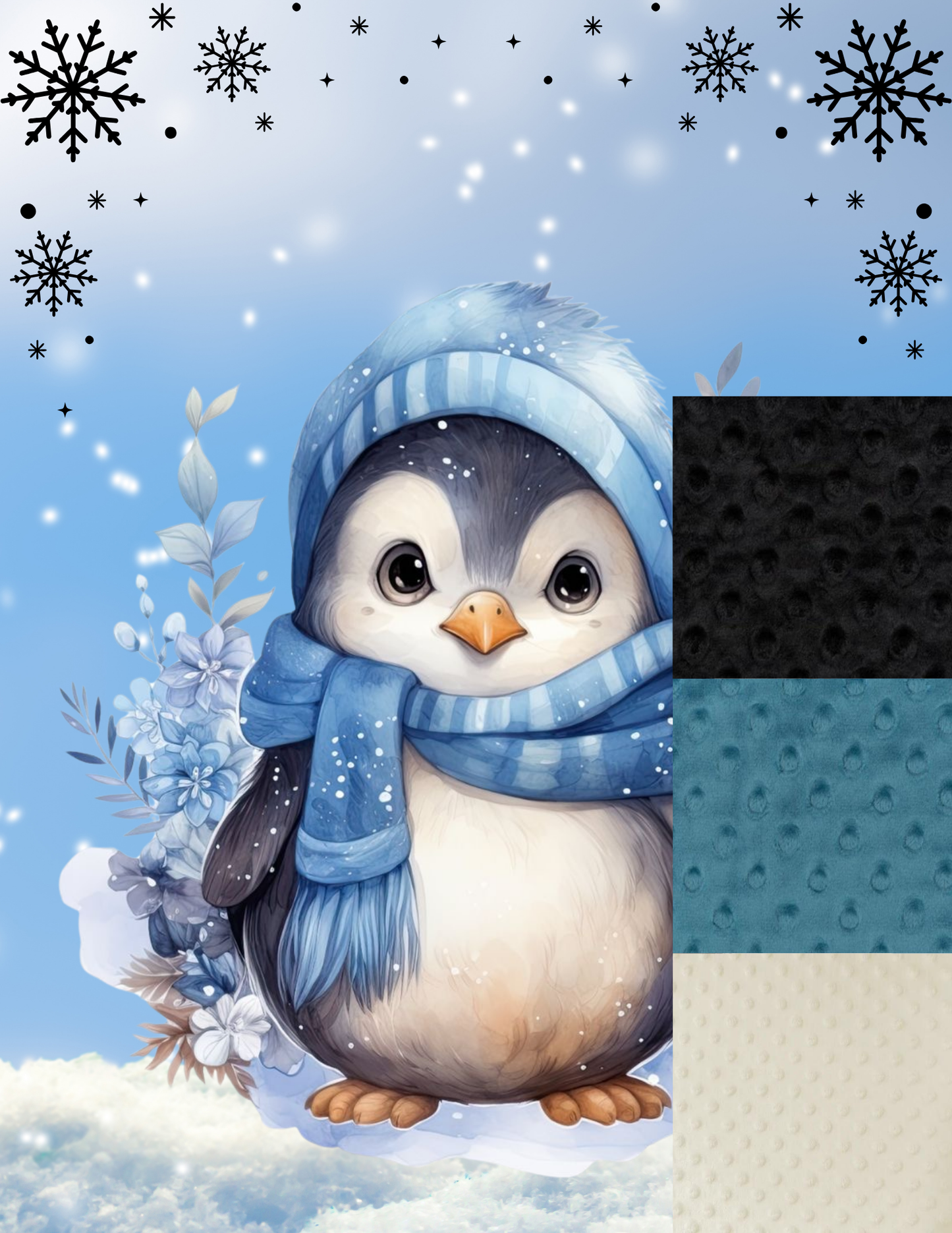 Couverture Pingouin flocon de Neige