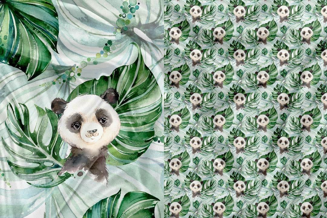 Green Panda Blanket 
